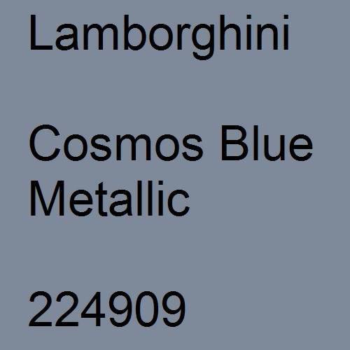 Lamborghini, Cosmos Blue Metallic, 224909.